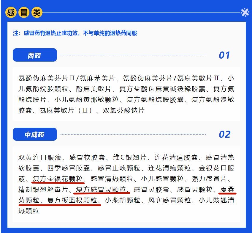 感冒、流感多發(fā)季，家中常備雙蟻復(fù)方感冒靈顆粒等感冒藥